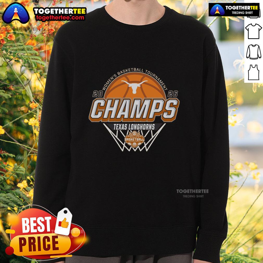 Hot Texas Longhorns Blue 84 2026 Sec Women's Basketball Tournament Champions Locker Room Sweatshirt