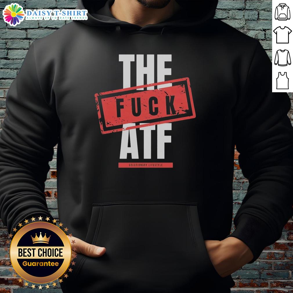 Hot The Fck Atf Hoodie Stylish Hot-The-Fck-ATF Hoodie in black with bold graphic print, perfect for casual wear and expressing individuality.