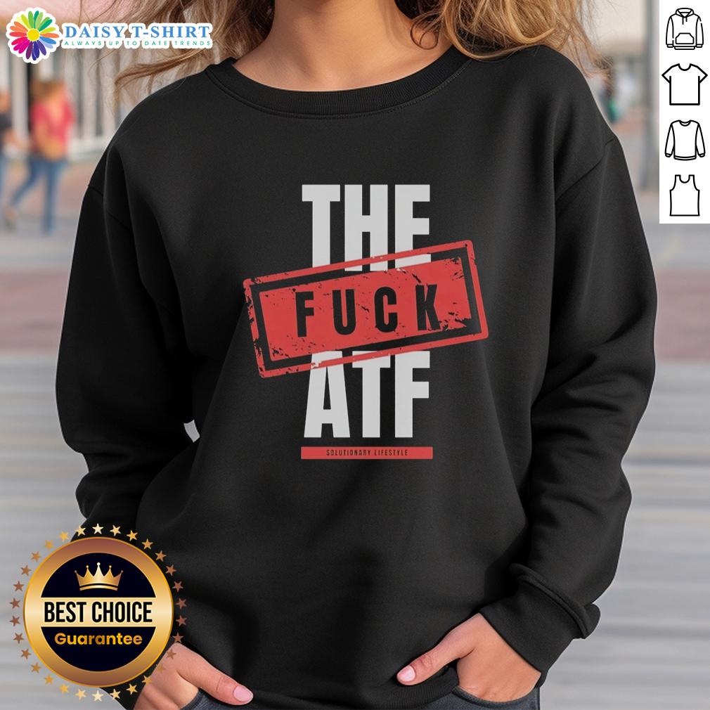 Hot The Fck Atf Sweatshirt Trendy Hot-The-Fck-ATF Sweatshirt in black, featuring bold graphic design, perfect for casual wear and expressing individuality.