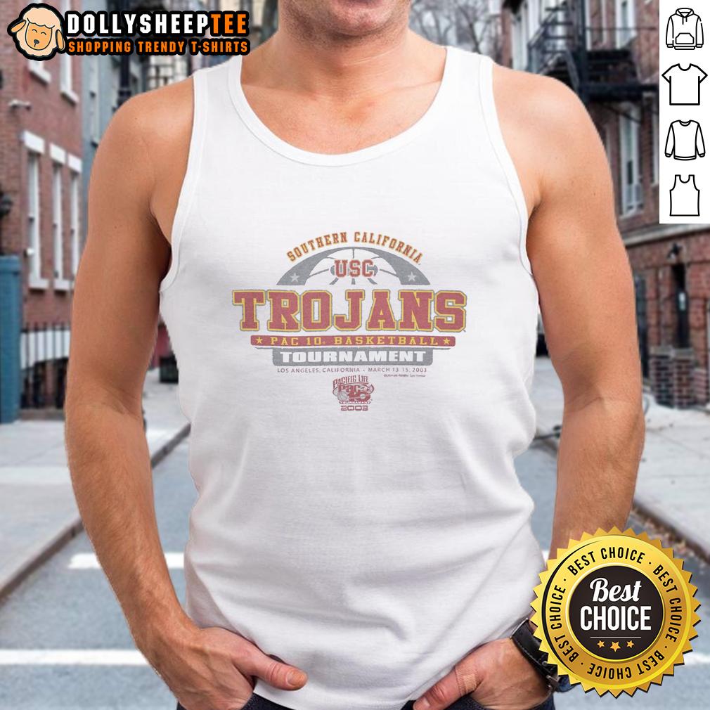 Hot Usc Trojans Gildan 2003 Tank Top Hot USC Trojans Gildan 2003 tank top featuring bold team logo and vibrant colors, perfect for fans.