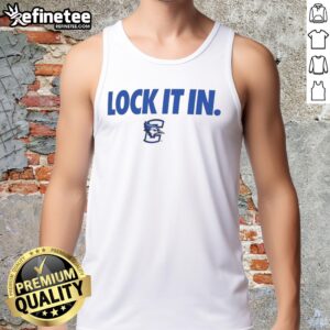 Alt Text: Hot Creighton Bluejays 2026 Lock It In Tank Top in vibrant blue, perfect for fans supporting their team.
