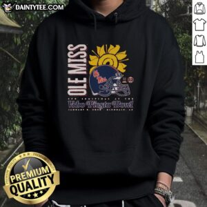 Original Ole Miss 2026 Fiesta Bowl hoodie featuring team colors and logo, perfect for fans celebrating the big game.