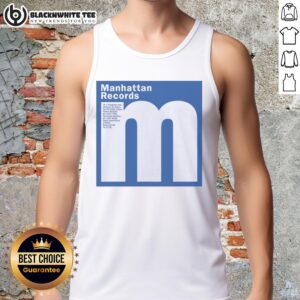 Hip hop and rap tank top featuring Nice Manhattan Records design, available in Shibuya, Tokyo.