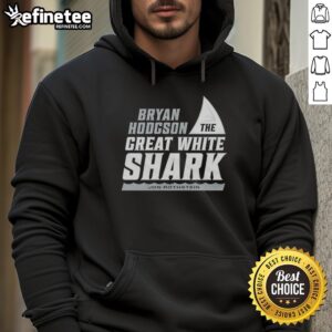 Alt Text: Original Jon Rothstein Bryan Hodgson The Great White Shark Hoodie featuring a bold design and comfortable fit.