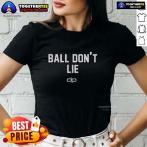 Official Ball Don't Lie Ladies Tee featuring a stylish design for basketball fans, perfect for casual wear.
