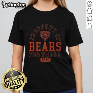 Premium Chicago Bears Football Property 1920 Ladies Tee featuring team colors and logo, perfect for female fans.
