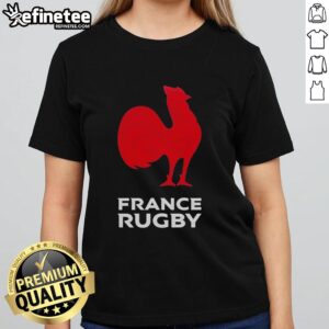 Original France Rugby Nations Champions Ladies Tee featuring a stylish design for women who love rugby.