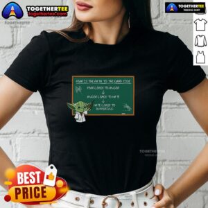 Official Dark Side Lesson: 'Fear is the path to the Dark Side' Ladies Tee featuring a stylish design for Star Wars fans.