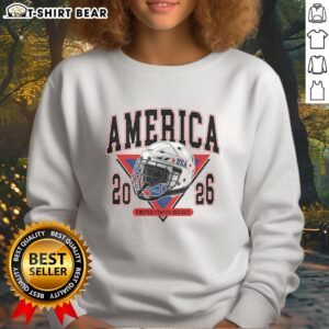 Original America United States Hockey Champions 2026 USA sweatshirt showcasing patriotic design and team spirit.