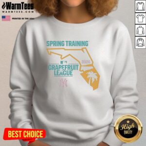 Alt Text: Top Spring Training Grapefruit League 2026 sweatshirt featuring vibrant team colors and a stylish design.