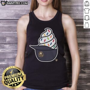 Awesome Milwaukee Brewers ice cream tank top featuring team colors and logo, perfect for summer baseball fans.