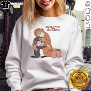 Alt Text: Cute Punch Kun and Ora Mama sweatshirt featuring vibrant colors and playful designs, perfect for cozy casual wear.