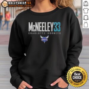 Hot Liam McNeeley wearing a Charlotte Hornets sweatshirt, showcasing his style and team spirit on the court.