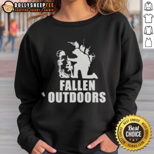 Nice Kaulig Racing Fallen Outdoors Sweatshirt in vibrant colors, perfect for fans and outdoor enthusiasts.