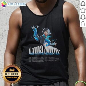 Top Luna Snow Fate of Both Worlds Tour tank top featuring a vibrant design for fans of the popular series.