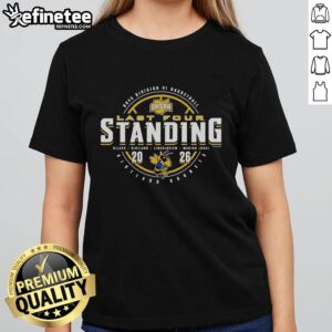 Alt Text: Official Kirtland Hornets 2026 OHSAA Boys Basketball Division 6 Last Four Standing Ladies Tee shirt design.