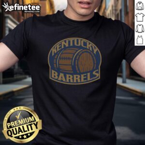 Hot Kentucky Barrels Main Logo T-Shirt featuring a bold logo design, perfect for whiskey enthusiasts and stylish casual wear.