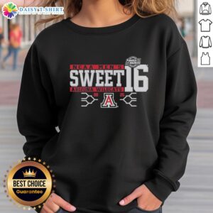 Alt Text: Hot Arizona Wildcats 2025 Sweet 16 Bound Sweatshirt in team colors, perfect for fans celebrating the tournament.