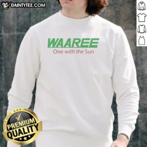 Alt Text: Good Waaree One With The Sun Sweatshirt featuring a vibrant sun graphic on a cozy, casual design.