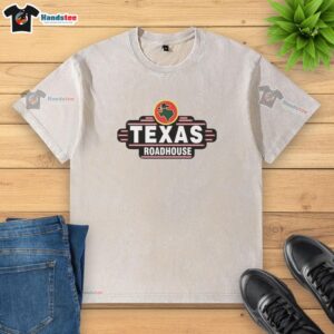 Original Texas Roadhouse washed t-shirt in a casual style, featuring a vintage logo and comfortable fit for everyday wear.