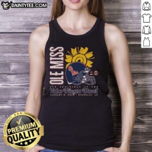 Alt Text: Original Ole Miss 2026 Fiesta Bowl tank top featuring team colors and logo, perfect for game day attire.