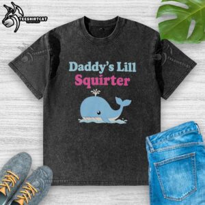 Good Baby Cute Blue Whale Daddy's Lill Squirter T-Shirt - Image 6