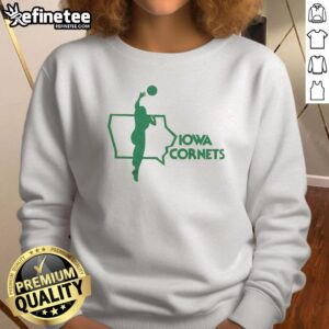 Cozy Hot Iowa Cornets sweatshirt in vibrant colors, perfect for fans to show team spirit during chilly weather.