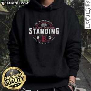 Alt Text: Nice Bellevue Lady Red 2026 OHSAA Girls Basketball Division 4 Last Four Standing hoodie in vibrant red color.