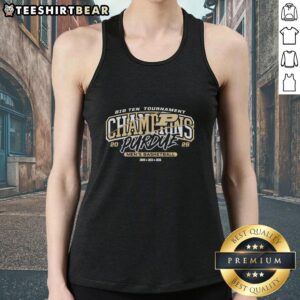 Men's basketball tank top celebrating Purdue Boilermakers 2026 Big Ten Tournament Champions, featuring team colors and logo.