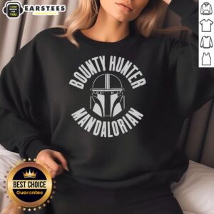 Awesome The Mandalorian Bounty Hunter Sweatshirt featuring a bold design inspired by Star Wars characters.