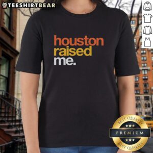 Official Houston Raised Me Houston Astros ladies tee featuring vibrant team colors and stylish design for female fans.