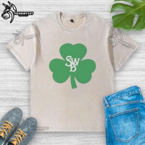 Official SWB Clover Lucky St Patrick's Day T-Shirt - Image 6
