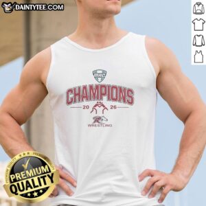 Good Rider Broncs Mac Wrestling Champions 2026 tank top showcasing a bold design celebrating wrestling victory.