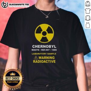 Nice Chernobyl Warning Radioactive Ladies Tee featuring a bold design and vibrant colors for stylish statement wear.