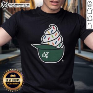 Good Athletics Baseball Ice Cream T-Shirt featuring a fun graphic design for baseball fans and ice cream lovers.