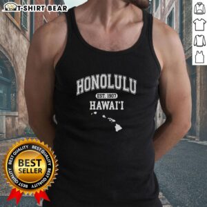 Nice Honolulu Hawaii Est 1907 Varsity Tank Top in vibrant colors, perfect for summer outings and beachwear.