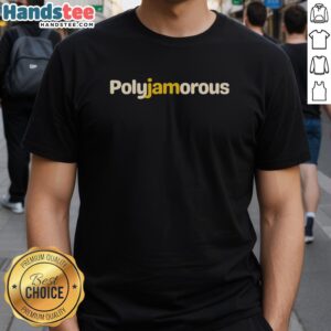 Nice Polyjamorous Music Lover Design T-Shirt featuring vibrant graphics and a unique message for music enthusiasts.
