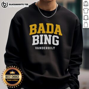 Alt Text: Good Chandler Bing Vanderbilt Bada Bing Sweatshirt featuring a stylish design, perfect for Friends fans and cozy wear.
