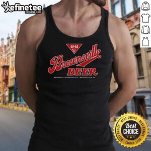 Top Brownsville Beer tank top featuring a stylish design, perfect for beer lovers in Brownsville, PA.