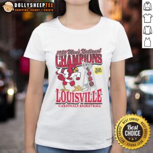 Top Louisville Cardinals past champs tourney win ladies tee showcasing team pride and vibrant colors for fans.