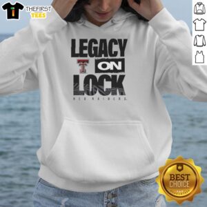 Premium Texas Tech Red Raiders NCAA 2026 Legacy On Lock-On Hoodie in red, showcasing team spirit and comfort.