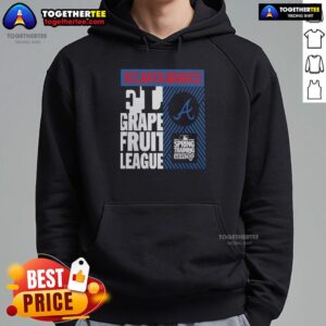 Good Atlanta Braves Grapefruit League Spring Training 2026 hoodie featuring team colors and logo, perfect for fans.