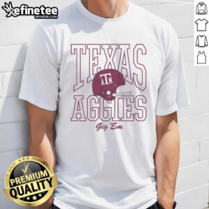Awesome Texas A&M Aggies 1975 football T-shirt featuring vintage design and team colors, perfect for Aggies fans.