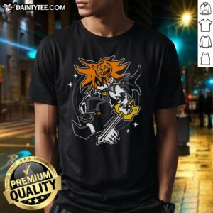 Good Trick Of The Treat Kingdom Hearts T-Shirt featuring iconic characters and Halloween-themed design for fans.