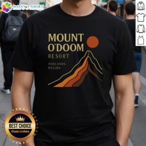 Good Mount O'Doom Resort Ashlands Region T-Shirt featuring a vibrant design inspired by fantasy adventures.