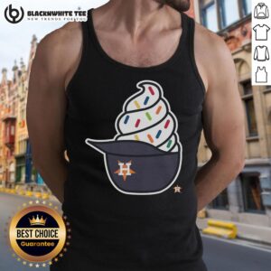 Stylish Pretty Houston Astros ice cream tank top for summer, featuring vibrant colors and a trendy design.