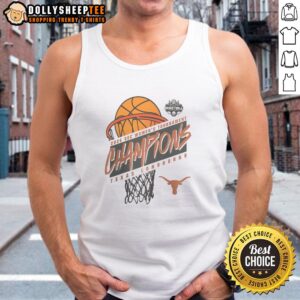Hot Texas Longhorns 2026 SEC Women's Basketball Tournament Champions tank top featuring vibrant team colors and logo.