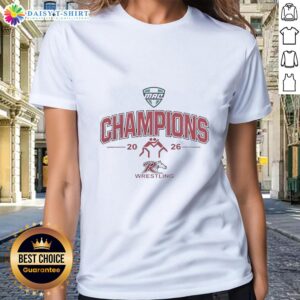 Premium Rider Broncs Mac Wrestling Champions 2026 Ladies Tee featuring bold graphics and comfortable fit for fans.