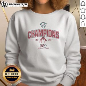Top Rider Broncs Mac Wrestling Champions 2026 sweatshirt featuring bold team logo and vibrant colors for sports enthusiasts.