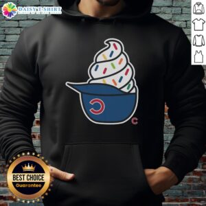 Stylish Chicago Cubs ice cream hoodie featuring vibrant team colors and logo, perfect for fans and summer outings.